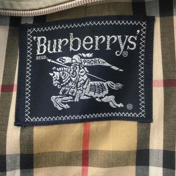 Burberrys' Khaki Brown Button-Up Belted Trench Coat Size L - Picture 3 of 5